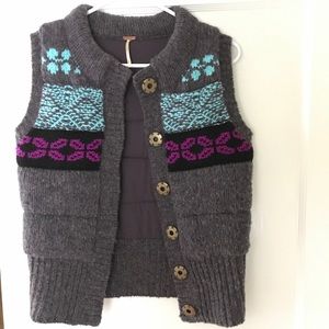 {Free People} Fair Isle Knit Vest